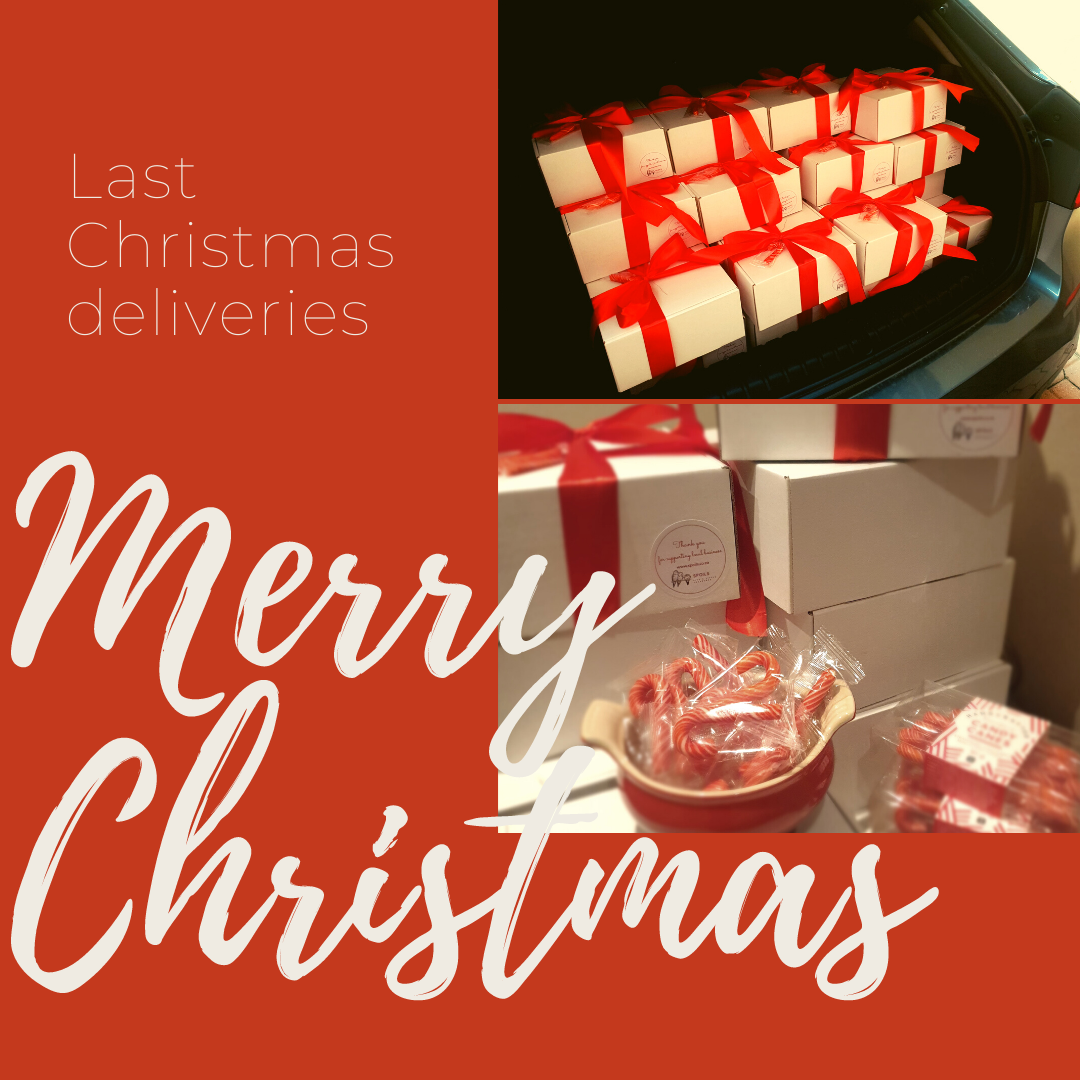 Red Family Christmas Holiday Collage Instagram Post