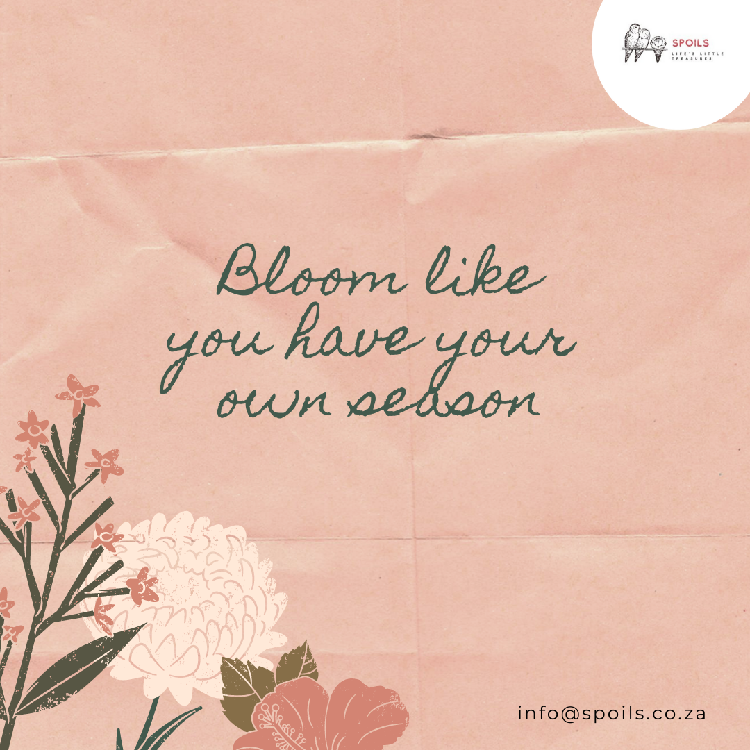 Blush Pink Vintage Spring Floral Stamp Quote Instagram Post